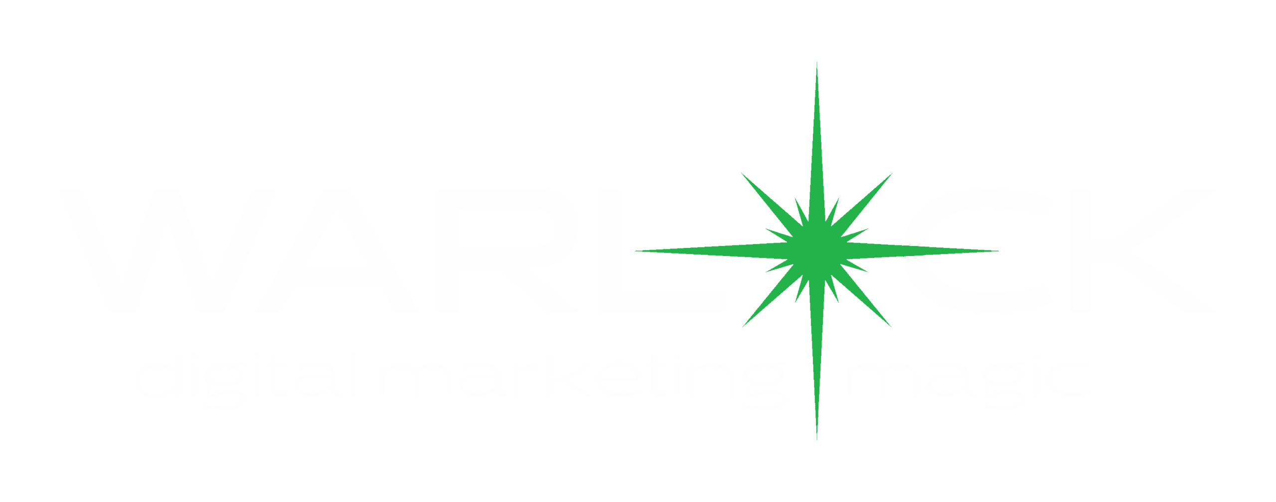 Digital Warlock Logo - White - Transparent