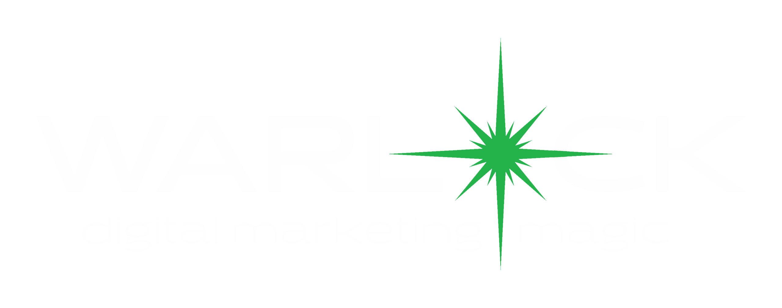 Digital Warlock Logo - White - Transparent