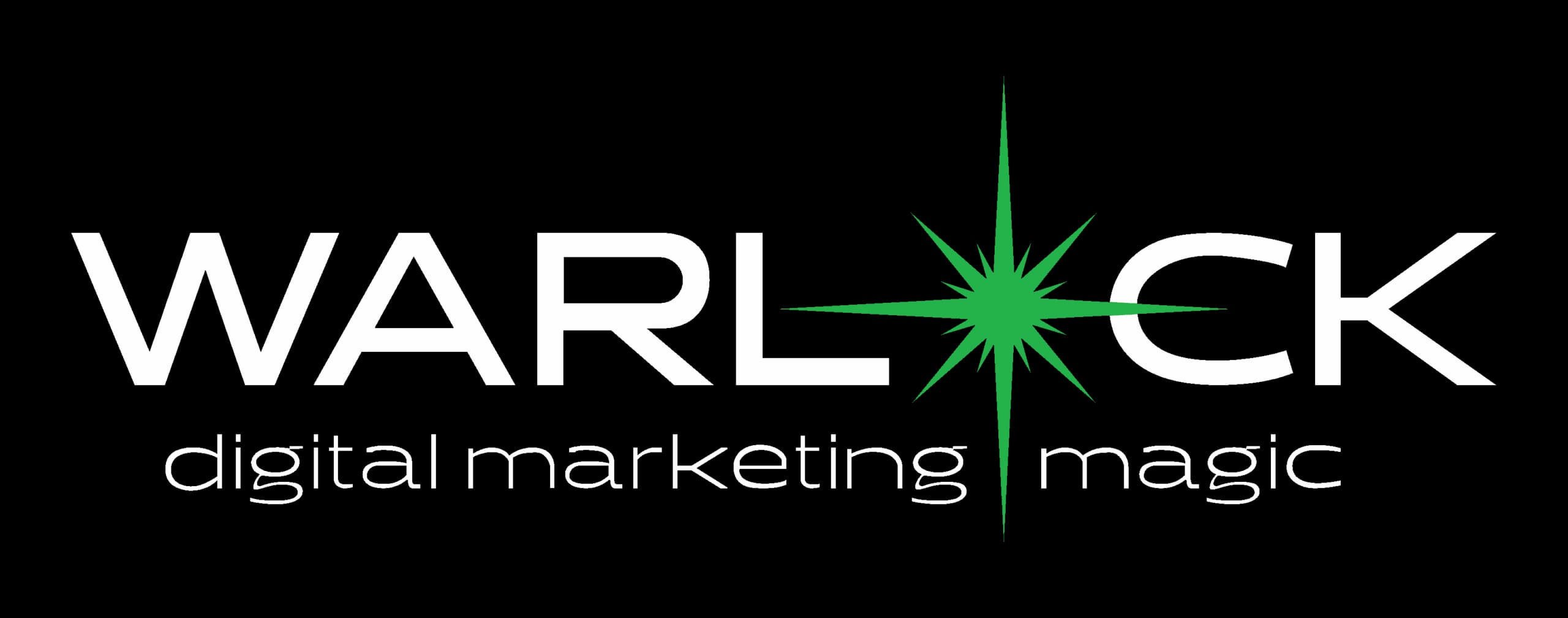 Digital Warlock Logo - White - Transparent